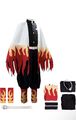 Anime Demon Slayer Kimetsu no Yaiba Kamado Rengoku Kyoujurou Kostüm Cosplay -3XL