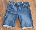 s.Oliver, Damen Jeans Shorts Bermudas Denim Gr. 36 blau Baumwolle wie NEU