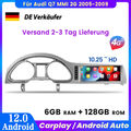 6+128G 10.25” Carplay Autoradio Für Audi Q7 MMI 2G 2005-2009 Car Multimedia Navi