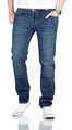 A. Salvarini Designer Herren Jeans Hose Regular Slim Fit Used Jeanshose Stretch