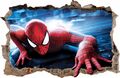 WANDAUFKLEBER Loch in der Wand 3D SPIDERMAN Aufkleber Wandtattoo 57