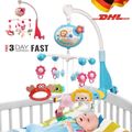NEU Baby Mobile für Kinderbett Krippe mit Licht und Musik Neue Geschenk Blau/Rot