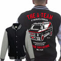 The A-TEAM Collegejacke GRAU FUN TV Serie Film Mr.T. Hannibal Murdock Face B.A.