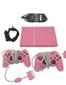 ⚡PS2 Playstation 2 Konsole Slim pink 2 Original Controller Zubehörpaket PINK ⚡