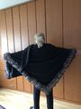 poncho cape mit pelz