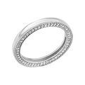 Celesta Damen Ring 925 Sterling Silber rhodiniert mit schwarze Zirkonia Steine