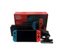 Nintendo Switch V2 Konsole mit Joy-Con - Neon-Rot/Neon-Blau - mit OVP - gut