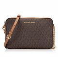 Michael Kors Tasche Umhängetasche Jet Set Item LG EW Crossbody Braun neu