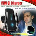 15W Qi Auto Wireless Charger Handy Halterung Induktions Ladegerät Clamping KFZ