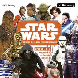 Star Wars Episode 1-8 Die Star Wars-Saga für Kinder erzählt Andreas Kasprzak CD