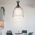 Glas Pendel Decken Leuchte Wohn Ess Zimmer Retro Käfig Design Flur Hänge Lampe
