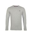 U.S.Polo Assn. Herren Longsleeve Rundhals grau M-3XL Baumwollmischung Logo