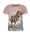 Kinder Jungen T-Shirt mit  Fotodruck Dino Saurier T-Rex  Shirt Gr. 104 bis 146
