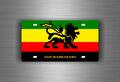 Aufkleber Auto Rasta Reggae Love Löwe Flagge Jamaica ref16