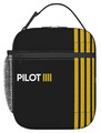Lunchbox isolierend, Tasche im Pilot-Design, verschiedene Luftfahrt-Motive