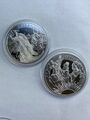 Hera und Eos jeweils 1 Oz Silber . Gods of Olympus . 1 und 2 aus der Serie !!!