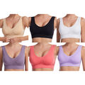 DE Damen Sport-BH Bustier Bra Tanktop Fitness Unterwäsche Nahtlos Übergröße