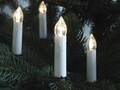 LED Lichterkette Weihnachtsbaum 14,5m o. 24,5m warmweiß 7cm 30 o. 50 Kerzen Neu