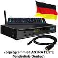 Sat Receiver MEDIAART-4 WLAN programmiert Deutsche Senderliste HD 2xUSB Youtube