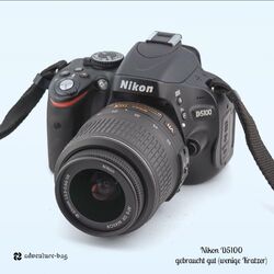 Nikon D D5100 16.2MP Digitalkamera - Schwarz (Kit mit 18-55mm Objektiv)
