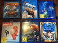 Disney Pixar [6 BLU RAY] Wall E Ratatouille Monster AG Baymax OBEN Merida