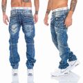 Cipo & Baxx Herren Jeans Regular Slim Fit Hose Dicke Nähte Jeanshose Mens Pants