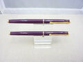 Diplomat Luxus Schreibset MINOL Patronenfüller M + Rollerball Burgundy + Gold