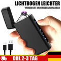 Elektrisch Feuerzeug Dual Arc Plasma Lighter Lichtbogen USB Aufladbar Winddicht
