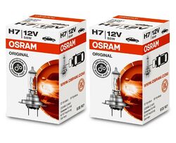 OSRAM H7 ORIGINAL 12V H7 55W HALOGENLAMPE AUTOLAMPE AUTOBIRNE Scheinwerfer 2x