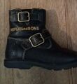 coole Stiefeletten schwarz von Replay Lederschuhe 24 super Zustand used look