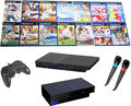 Playstation 2 Konsole mit Controller + Singstar und Buzz Spiele nach Wahl - PS2