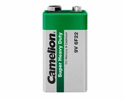 10 x Camelion Super Heavy Duty 9V Block E-Block 6F22  Zink Kohle Batterie lose