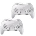 2x Classic Controller Joypad Pro GamePad für weiß Wii U Remote