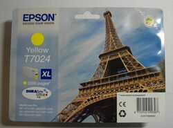 Epson T7024 Tinte yellow Workforce Pro WP 4000 4015 4025 4095 4515 4525   2023