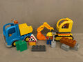 Lego Duplo 10812 ★ Bagger ★ Lastwagen ★ Baustelle ★ LKW ★