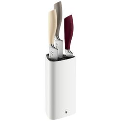 WMF Messerblock Messerhalterung 4-teilig Elements Joy, weiß, creme, grau, rot