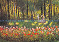 D048755 Claude Monet in Monets Garten in Argenteuil 1875. Claude Monet Buch von 3