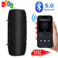 40W Tragbarer Bluetooth Lautsprecher Stereo Subwoofer Musikbox Radio SD USB NeU
