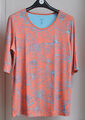 Marc Cain N6 Stretchiges  T-Shirt aus Viscose-Mix Gr. 44 Libellen-Motiv