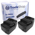 2x Akku 14,4V 3000mAh für Hitachi CR14DSL DH14DSL DS14DSFL DS14DSL