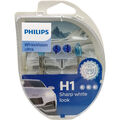 PHILIPS WhiteVision ultra H1 / H4 / H7 Duo Box + 2 x W5W Glühlampen -nach Wahl-