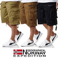 Geographical Norway Herren Shorts Panoramique Cargo Bermuda WU103-H/GN 