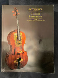 SOTHEBY'S - Musical Instruments - Auktionskatalog London - Auktion Katalog 1990