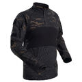 taktische Kampf Shirt Schweiß T-Shirt Langarm Tops Paintball Jagen Camo Hunting