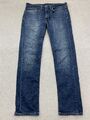 Levis 511 Jeans Hose W34 L32 Blau Stretch Schrittlänge 80 cm Dunkle Waschung
