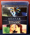 Avatar & Titanic 3D Blu-ray 2 Film 4 Discs Exklusiv Edition James Cameron Bluray
