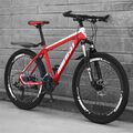 Fahrrad Cityrad Trekkingrad 28 Zoll 21 Gang rot weiß Alu Aluminium Herrenrad