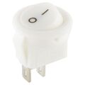 Kippschalter Wippschalter 2 Pin Rund Ø 15mm Switch 12V - 250V /6A EIN / AUS Weiß