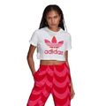 Adidas TREFOIL Originals Damen T-Shirt Crop Top Tee Training Fitness Sport