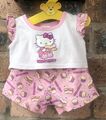 Build a Bear Hello Kitty Cupcake Pyjama rosa PJs
